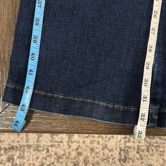 SPANX Pull-on Stretch Denim Flare Jeans Midnight Shade - Picture 14 of 14